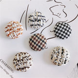 100pcs 26mm Stripe Pattern Flatback Beads DIY Jewelry Earring/Garment Accessory