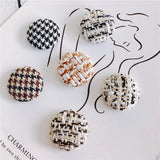 100pcs 26mm Stripe Pattern Flatback Beads DIY Jewelry Earring/Garment Accessory