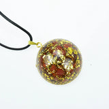 Natural Stone Orgone Orgonite Pendant Fengshui Healing Resin Necklace