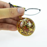 Natural Stone Orgone Orgonite Pendant Fengshui Healing Resin Necklace