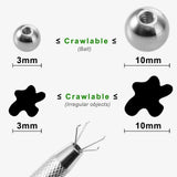 4 Claws Jewelry Holder Bead Ball Pick Up Tool Prong Tweezers Crystal Grabbers