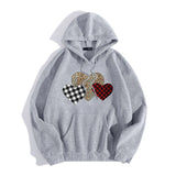 Men Women Graphic Hooded Sweatshirt Long Sleeve Top