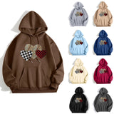 Men Women Graphic Hooded Sweatshirt Long Sleeve Top