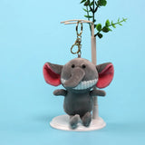 Wolf Plush Dolls Key Chain Fluffy Keyring Toys Unisex