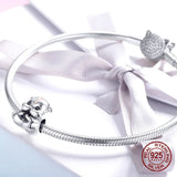 925 Sterling Silver Hamster Beads for Bangle Bracelet
