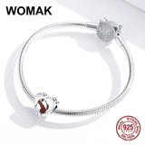 925 Sterling Silver Nurse Heart Beads Angel Charm for Bangle Bracelet