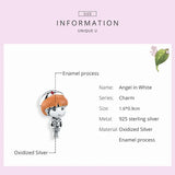 925 Sterling Silver Doctor Beads Angel Charm Pendant for Bracelet DIY