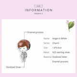 925 Sterling Silver Doctor Beads Angel Charm Pendant for Bracelet DIY