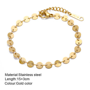 Women Not Fade Stainless Steel Bracelet - Dainty Jewelry
