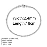 Women Chain Bracelet Stainless Steel Bracelet Water Jewelry Gift