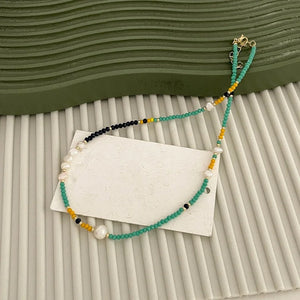 Bohemian Small Freshwater Pearl Choker Necklace