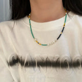 Bohemian Small Freshwater Pearl Choker Necklace