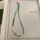 Bohemian Small Freshwater Pearl Choker Necklace