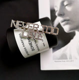 Crystal Letter Brooch Pin Jewelry for Women