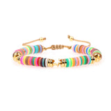 Women's Adjustable Bracelet Flowers Heart Charm Bracelet