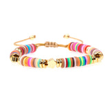 Women's Adjustable Bracelet Flowers Heart Charm Bracelet