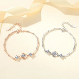 925 Sterling Silver Four Leaf Clover Bracelet