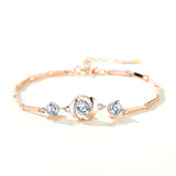 925 Sterling Silver Four Leaf Clover Bracelet