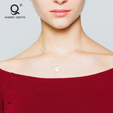 Leaf Shape Pearl Pendant Necklace