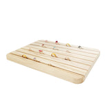 Wood Ring Display Board Earring Necklace Cards Props Holder