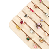 Wood Ring Display Board Earring Necklace Cards Props Holder