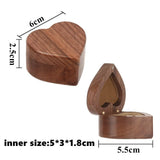 Wooden Love Ring Box Jewelry Packaging Wedding Ring Storage Box