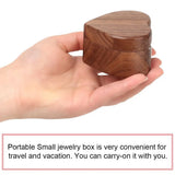 Wooden Love Ring Box Jewelry Packaging Wedding Ring Storage Box