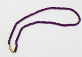 Deep Purple Jade 4*2mm Chocker Necklace Beads