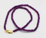Deep Purple Jade 4*2mm Chocker Necklace Beads
