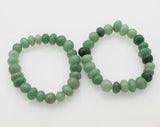 Green Jade Baroque Bracelet 7.5 inch Natural Beads