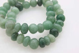 Green Jade Baroque Bracelet 7.5 inch Natural Beads