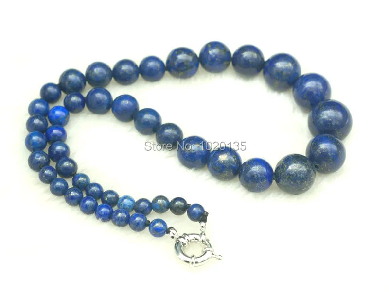 Lapis Lazuli Round 6-14mm 17" Beads