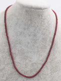 Red Garnet Round 3-4mm Chocker Necklace 16 inch Beads
