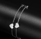 Love Heart Charms Women's Bracelet for Engagement