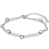 Love Heart Charms Women's Bracelet for Engagement