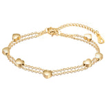 Love Heart Charms Women's Bracelet for Engagement