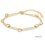 Love Heart Charms Women's Bracelet for Engagement