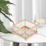 Mirrored Makeup Tray Keys Candy Holder Home Decor