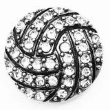 Volleyball Metal Snap Button Jewelry (Fit 18mm 20mm)