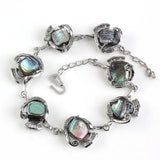 Natural Silver Plated Abalone Bracelet Bangle for Women