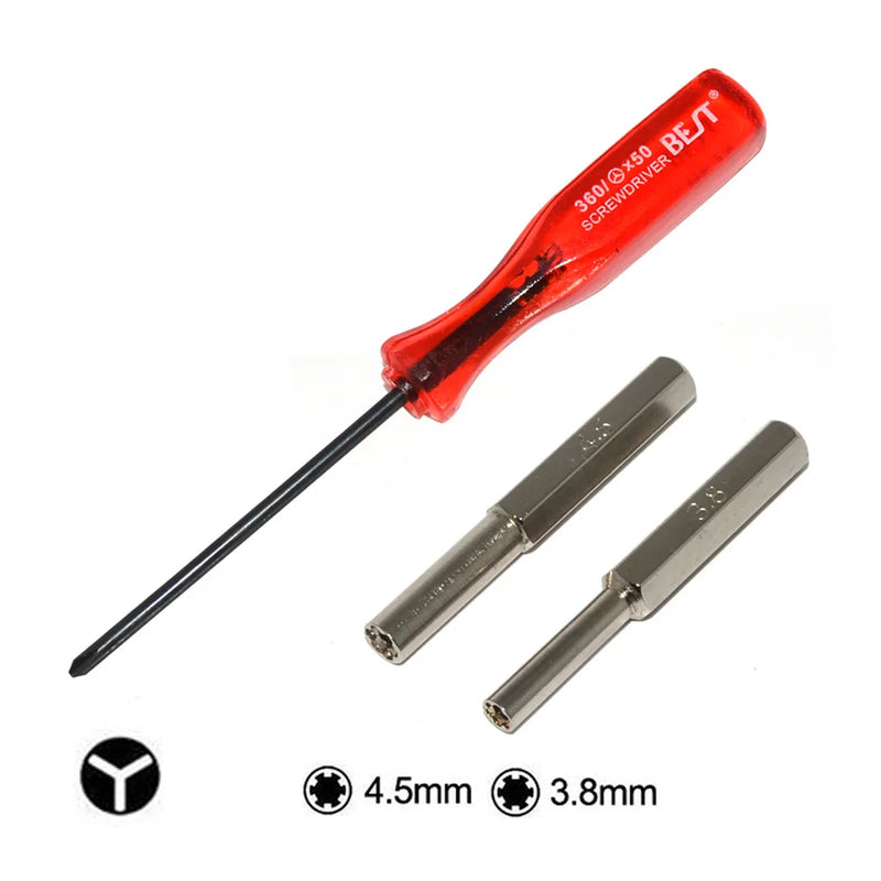 Security Bit Set for N64/SFC/GB/NES - 3.8+ 4.5mm + Y Screwdriver Tool