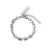 Pig Nose Titanium Steel Cuban Pendant Wrist Chain Hiphop Jewelry x-116