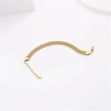 Titanium Steel Hiphop Cuban Link Bracelet Men Women Jewelry