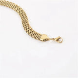 Titanium Steel Hiphop Cuban Link Bracelet Men Women Jewelry
