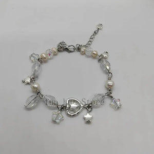 Y2K Shooting Star Pearl Bracelet Fairy Bracelet Beaded Hand Assembled