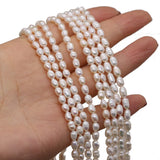 Natural Freshwater Pearl Rice Beads 3-3.5mm DIY Jewelry Accessories Gift