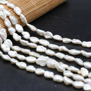100% Natural Freshwater Special-shaped Pearl 9x14-10x15mm