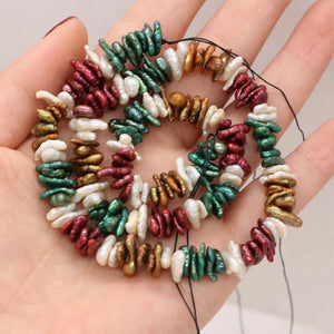 100% Natural Pearls Recycled Beads DIY Jewelry Making 9-10mm