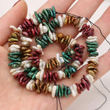 100% Natural Pearls Recycled Beads DIY Jewelry Making 9-10mm