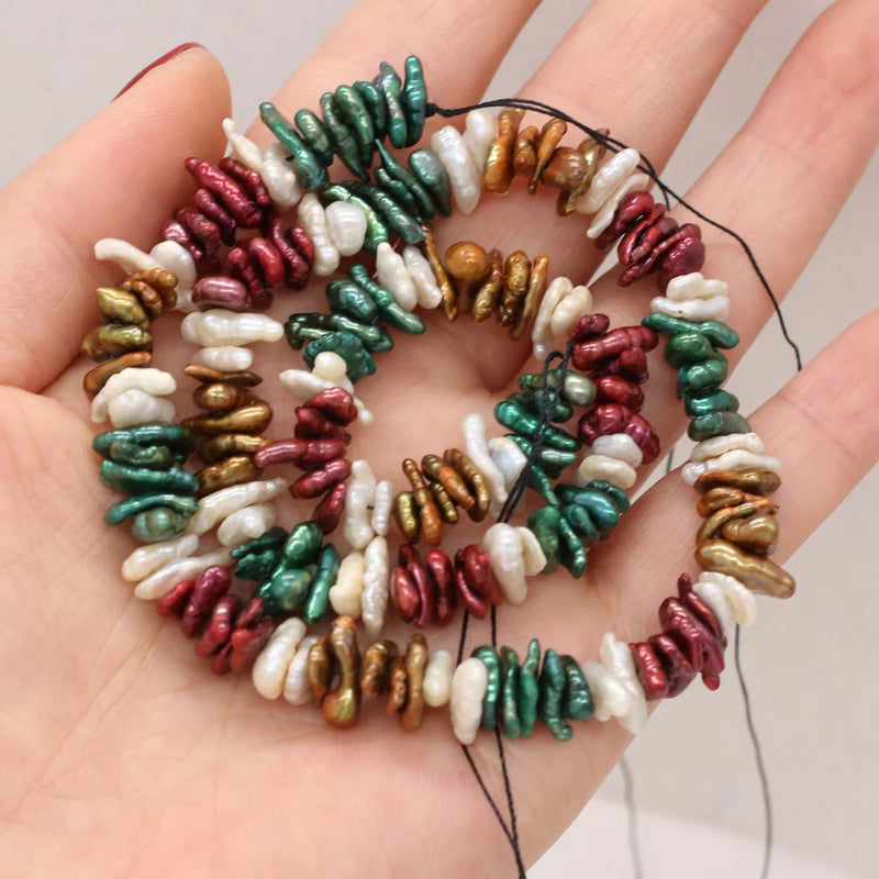 100% Natural Pearls Recycled Beads DIY Jewelry Making 9-10mm